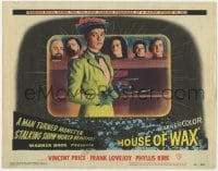 5b476 HOUSE OF WAX 3D LC #4 1953 3-D great image of Charles Bronson's head with wax heads on shelf!