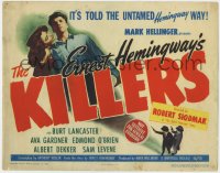 5b070 KILLERS TC 1946 Burt Lancaster & sexy Ava Gardner, from Ernest Hemingway's story!
