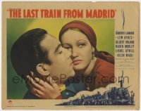 5b532 LAST TRAIN FROM MADRID LC 1937 best romantic c/u of Dorothy Lamour & young Anthony Quinn!