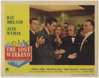 5b546 LOST WEEKEND LC #1 1945 alcoholic Ray Milland at swanky party, directed by Billy Wilder!