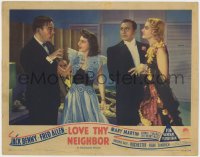 5b551 LOVE THY NEIGHBOR LC 1940 Jakc Benny, Fred Allen, Mary Martin & Verree Teasdale!