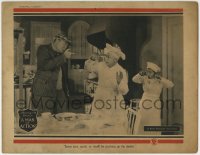 5b564 MAN OF ACTION LC 1923 man threatens chefs to make him food or they'll be pushing up daisies!