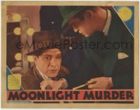5b597 MOONLIGHT MURDER LC 1936 Chester Morris asks supposed killer J. Carrol Naish to come clean!