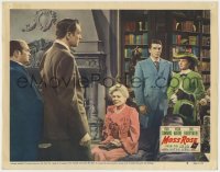 5b601 MOSS ROSE LC #8 1947 Peggy Cummins, Victor Mature, Ethel Barrymore & Vincent Price in library