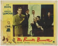 5b615 MY FAVORITE BRUNETTE LC #4 1947 Bob Hope, Dorothy Lamour, Peter Lorre & guy in wheelchair!