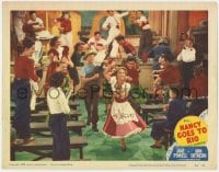 5b621 NANCY GOES TO RIO LC #5 1950 Jane Powell dancing in a big musical production number!