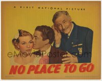 5b634 NO PLACE TO GO LC 1939 Fred Stone eavesdrops on Dennis Morgan & pretty Gloria Dickson!