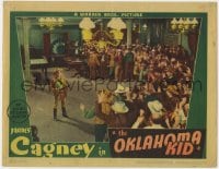 5b649 OKLAHOMA KID LC 1939 cowboy James Cagney holds huge crowd at gunpoint in casino!