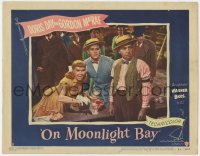 5b652 ON MOONLIGHT BAY LC #8 1951 great image of Doris Day & Gordon MacRae playing carnival games!