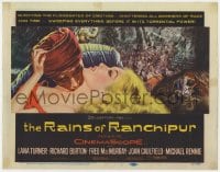 5b093 RAINS OF RANCHIPUR TC 1955 Lana Turner, Richard Burton, rains couldn't wash their sin away!