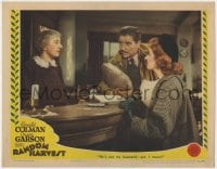 5b697 RANDOM HARVEST LC 1942 Greer Garson tells receptionist Ronald Colman isn't her husband yet!