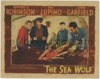 5b755 SEA WOLF LC 1941 Edward G. Robinson & John Garfield look at Ida Lupino, Jack London classic!