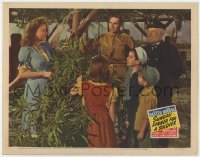 5b833 SUNDAY DINNER FOR A SOLDIER LC 1944 John Hodiak, Anne Baxter & kids under grass hut!