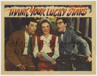 5b853 THANK YOUR LUCKY STARS LC 1943 by Joan Leslie between Eddie Cantor & Dennis Morgan singing!