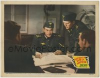 5b863 THEY CAME TO BLOW UP AMERICA LC 1943 George Sanders goes over plans with other Nazi officers!