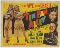 5b126 TIN PAN ALLEY TC 1940 Alice Faye & Betty Grable wearing grass skirts & leis with ukuleles!