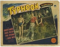 5b917 TYPHOON LC 1940 sexy Dorothy Lamour ties Robert Preston & Lynne Overman to trees!