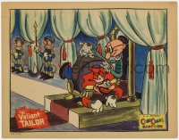 5b934 VALIANT TAILOR LC 1934 great Ub Iwerks art, ComiColor cartoon, stitching the king's pants!