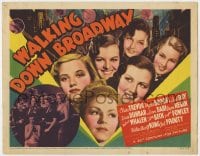 5b132 WALKING DOWN BROADWAY TC 1938 Claire Trevor, Phyllis Brooks, Dixie Dunbar, Lynn Bari & more!