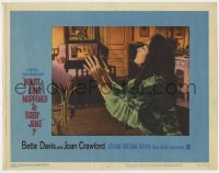 5b960 WHAT EVER HAPPENED TO BABY JANE? LC #6 1962 Robert Aldrich, c/u of Joan Crawford & birdcage!
