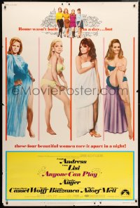 5c413 ANYONE CAN PLAY 40x60 1968 sexiest near-naked Ursula Andress, Virna Lisi, Auger & Mell!
