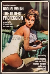 5c468 OLDEST PROFESSION 40x60 1968 completely different and far sexier image of Raquel Welch!