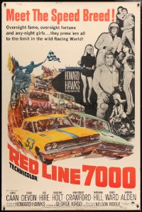 5c479 RED LINE 7000 40x60 1965 Howard Hawks, James Caan, car racing artwork, meet the speed breed!