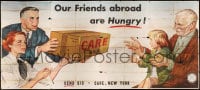 5c089 CARE billboard 1950s our friends abroad are hungry, art of package delivery by Reynold Brown!