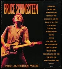 5c192 BRUCE SPRINGSTEEN VIDEO ANTHOLOGY/ 1978-88 33x36 video poster 1989 Springsteen Video Collection