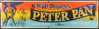 5c522 PETER PAN paper banner R1958 Walt Disney animated cartoon fantasy classic, full-length art!
