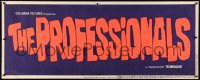5c543 PROFESSIONALS paper banner 1966 Burt Lancaster, Lee Marvin, Claudia Cardinale!
