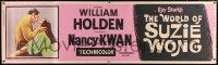 5c531 WORLD OF SUZIE WONG paper banner 1960 William Holden was the first man that Nancy Kwan ever loved!