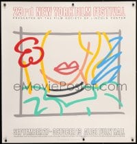 5c171 23rd NEW YORK FILM FESTIVAL 37x39 film festival poster 1985 Tom Wasselmann & Wasselmann!