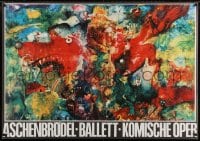 5c315 ASCHENBRODEL 32x46 East German stage poster 1975 Johann Strauss II's Cinderella!