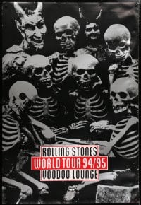 5c242 ROLLING STONES 40x59 music poster 1994 Mick Jagger, Richards, Jones, Taylor, Voodoo Lounge!