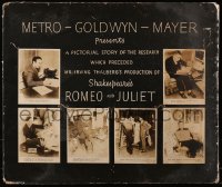 5c139 ROMEO & JULIET 20x23 special poster 1936 Norma Shearer, Leslie Howard, William Shakespeare!