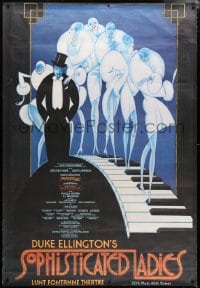 5c341 SOPHISTICATED LADIES 41x60 stage poster 1981 music of Duke Ellington, Walton art!