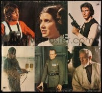 5c305 STAR WARS 34x37 special poster 1998 George Lucas, Luke, Leia, Han, Chewie, Tarkin, Obi-Wan!