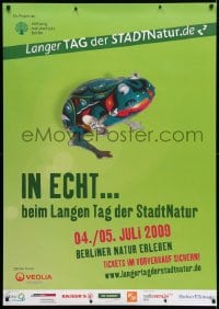 5c306 STIFTUNG NATURSCHUTZ BERLIN 33x47 German special poster 2009 image of a colorful toy frog!