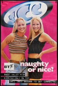 5c187 SWEET VALLEY HIGH English tv poster 1994 twins Brittany and Cynthia Daniel, TCC TV!