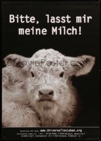 5c309 UNIVERSAL LIFE 33x47 German special poster 2007 close-up of cow, don't take it's milk!