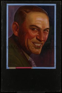 5c156 VICTOR MCLAGLEN local theater 40x60 1930s great smiling portrait art of the star!