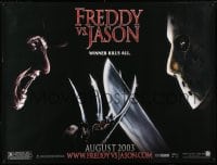 5c196 FREDDY VS JASON subway poster 2003 cool image of horror icons, the ultimate battle!