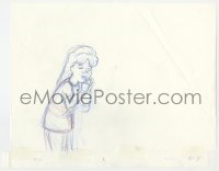 5d075 KING OF THE HILL animation art 2000s cartoon pencil drawing of Luanne saying a prayer!