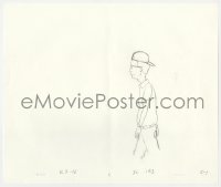 5d073 KING OF THE HILL animation art 2000s cartoon pencil drawing of Dale Gribble w/backwards hat!