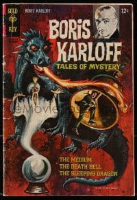 5d085 BORIS KARLOFF TALES OF MYSTERY #20 comic book 1967 cover art of dragon & crystal ball!
