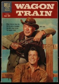 5d101 WAGON TRAIN #8 comic book 1961 make your way out West with Ward Bond & Robert Horton!