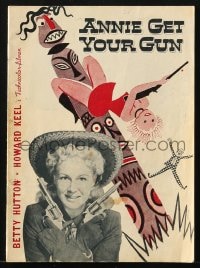 5d227 ANNIE GET YOUR GUN Danish program 1950 different Gaston art of sharpshooter Betty Hutton!
