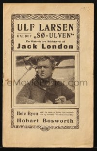 5d344 SEA WOLF Danish program 1913 Jack London's story starring Hobart Bosworth, different!