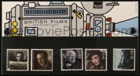 5d039 BRITISH FILMS English stamp set 1985 five stamps with movie star images!